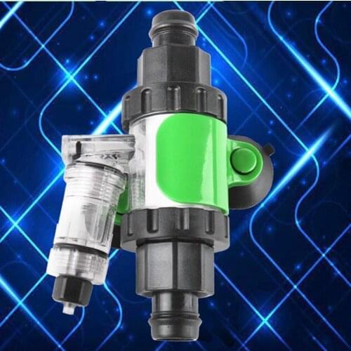 Efficient external co2 atomizer diffuser with bubble counter and integrated check valve 3 in 1 for water grass tank aquarium