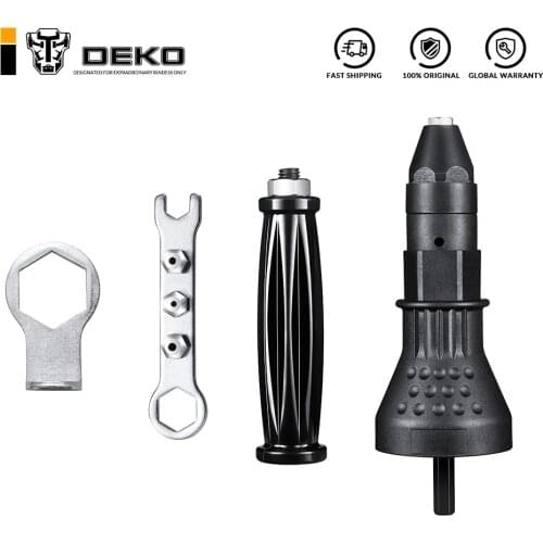 DEKO DQ460G Electric Rivet Nut Gun Riveting Tool Drill Adaptor Insert Nut