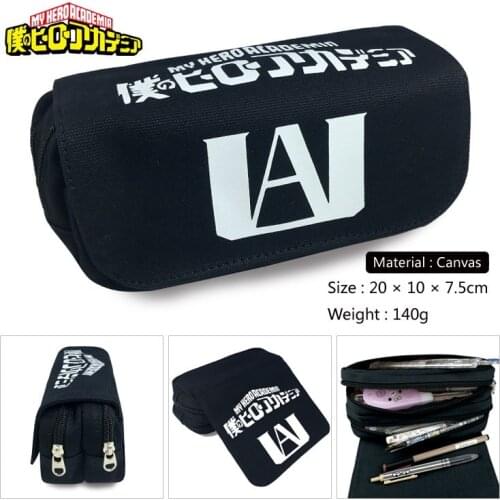 Anime My Hero Academia Cosmetic Bags Canvas School Pencil Case Student Storage pen bag Stationery Bag Gift