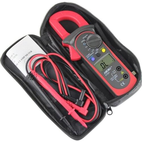 LCD Digital Clamp Multimeter OHM Amp Volt Meter AC/DC Current Resistance Tester