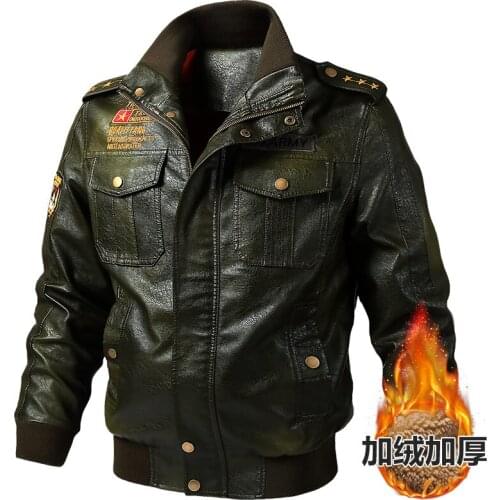 Mens Motorcycle Leather Jacket Winter Autumn Plus Size Black Brown Mens Stand Collar Coats Leather Biker Jackets