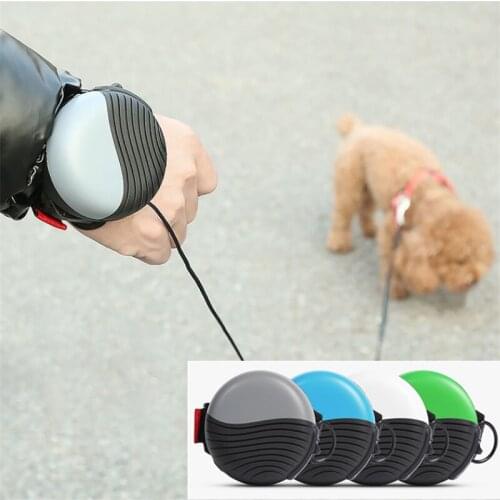 Handsfree Wrist Pet Traction Rope Automatic Retractable Dog Rope Adjustable Belt Wrist Dog StrapTeddy Small Medium Dog Chain