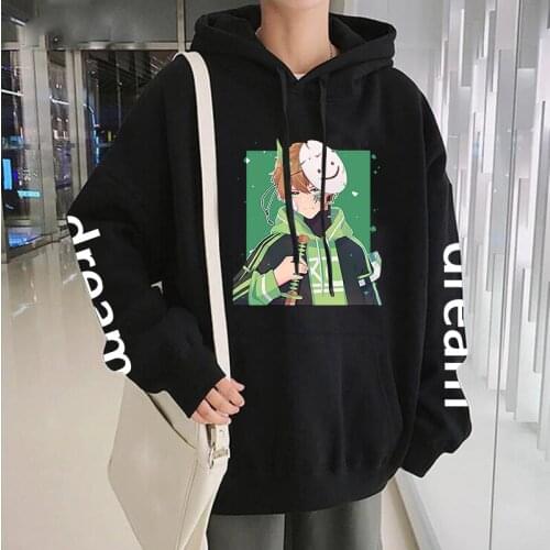 Newest Anime Dream Smp Boys Printing Hoodies Women Harajuku Cartoon Kawaii Graphic Unisex Japanese Streetwear Sweatshirts Male
