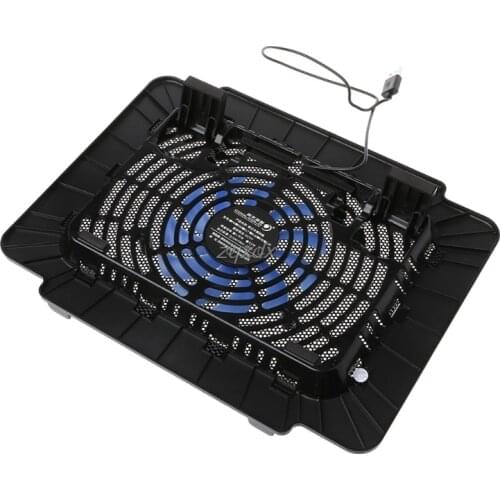 Laptop Cooler Cooling Pad Base Big Fan USB Stand For 14 Inch LED Light Notebook Drop ship