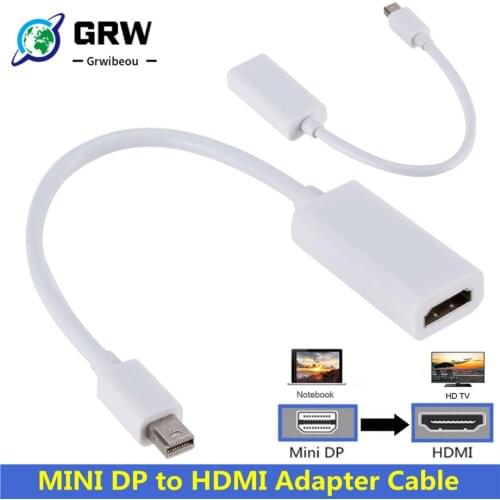 Mini Displayport To HDMI-compatible Cable 4k 1080P TV Projector Projetor DP 1.4 Display Port Converter For Apple Macbook Air Pro