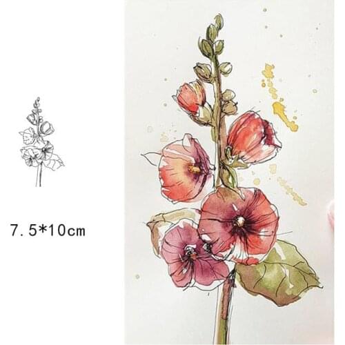 Clear Stamps Silicone Seal for DIY Scrapbooking Card Flowers Bud Rubber Stamps Making Photo Album Handemade Crafts New Stamps