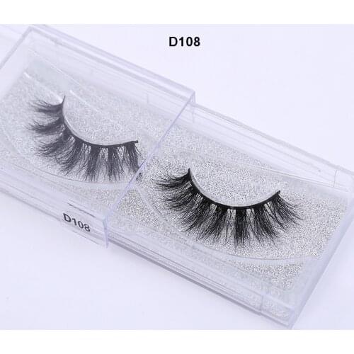 Eyelashes 3D Mink Lashes Luxury Hand Made Mink Eyelashes Medium Volume Cruelty Free Mink False Eyelashes Upper Lashes D108