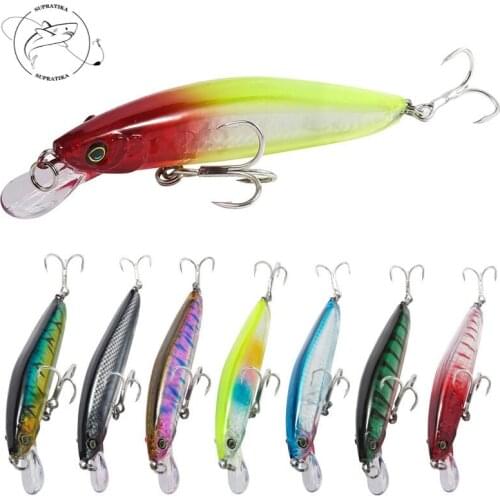 Sea Fishing Lures 10pcs/set 11cm/13.5g Minnow Artificial Plastic Hard Bait Depth Diving 0.5-1.5M Bionic Bait 6# Hooks Swim bait
