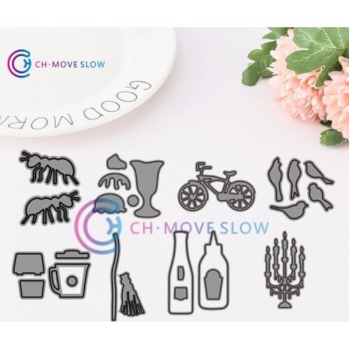 CH Small Animals and landscape Metal cutting dies stencils Greeting Card Decoration DIY Scrapbooking Scrapbook Paper Photo Album