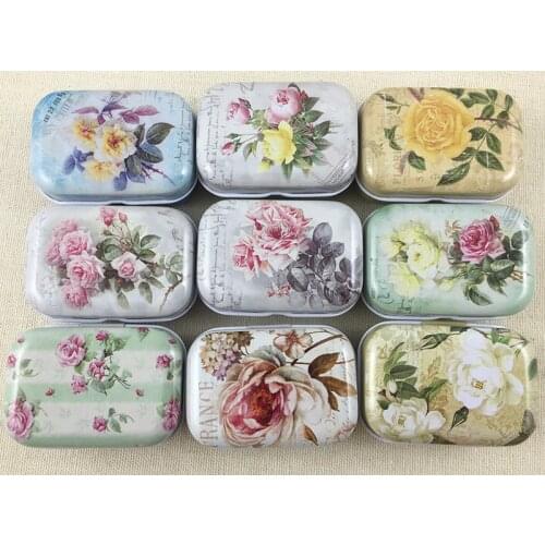 32 pcs/lot Vintage Mini Tin Box Storage Boxes Jewelry Wedding Favor Candy Box Accessories Medical Kit Free Shipping