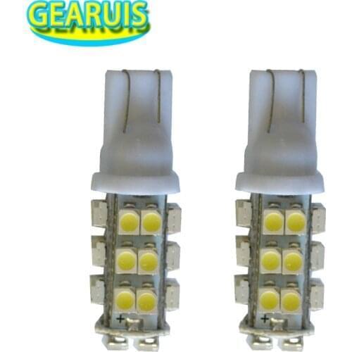 Factory price!!! 100X T10 28 SMD Car High Power 168 194 W5W 3528 1210 28 SMD Wedge Light Signal Bulbs Dome lights white/blue