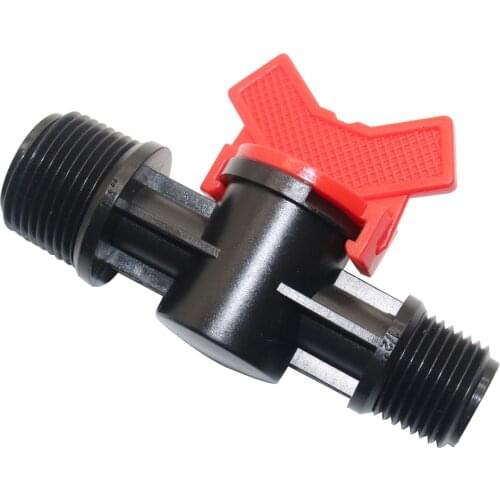 1/2" 3/4" Male Thread Valve Water Flow Control Switch Irrigation System Water Tank Aquarium Bathroom Pipe Fittings Supplies 2Pcs