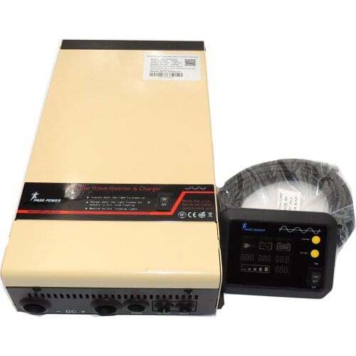 Peak power 3000w Pure sine wave low frequency dc 12v to ac110v/220v solar power inverter 1000W with battery charger 1 order
