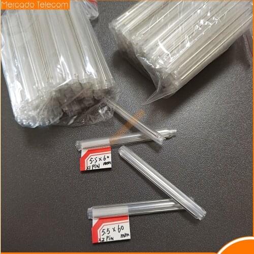 1000pcs/lot Fiber optic tube 5.5mm x 60mm Fiber Cable Protection Sleeves FTTH heat shrink splice protector for Drop Cable