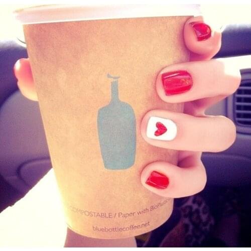 24pcs/box New Cute Big Red Heart Love Fake Nail Patch DIY Nail Art Accessories Nail Supplies for Professionals