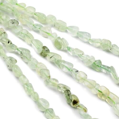 4~8mm Irregular Prehnites Crystal Quartz Stone Beads Natural Gem Loose Spacer Beads For Jewelry Making DIY Bracelet Accessories