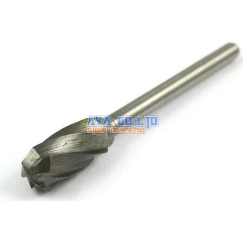 4 Pcs 3mm Shank Tungsten Carbide Burr Rotary Cutter File CNC Engraving Bit Single Cut (NO.2)
