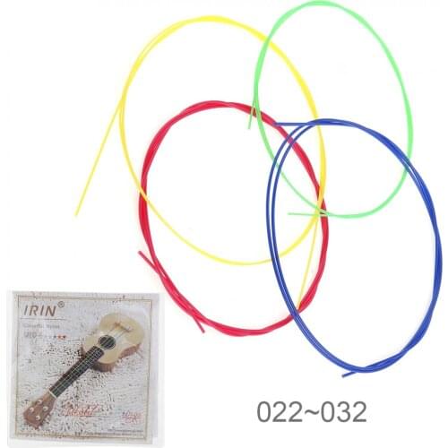 4pcs/set Colorful Ukulele String 022-032 Inch Nylon with Full Bright Tone
