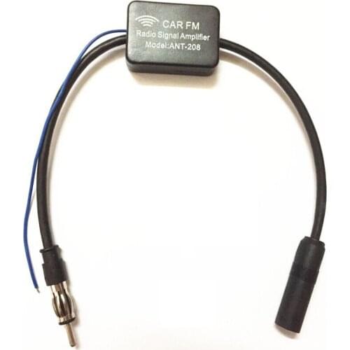 Fuleem Car Inline Antenna Aerial Radio FM Signal Amplifier Interior Glass Screen Mount Car Radio Amplifier 25dB Universal