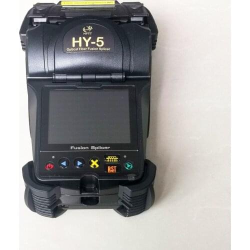 Free Shipping 3.5 Inch Touch Screen Optical Fiber Fusion Splicer HY-5 Mini FTTH Fiber Optic Welder Splicing Machine