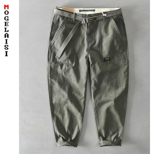 Men Pockets solid Cargo Pants 2020 new autumn streetwear cargo pants men Casual 97% cotton Joggers Trousers asian size 36 z329