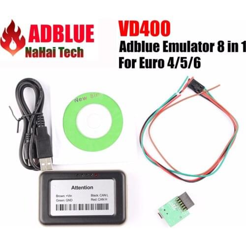 VD400 AdBlue 8 in 1 with NOx Sensor VD 400 AdBlue Emulator 8in1 Support EURO 6 AdBlue Emulation Box Professional Diagnostic-Tool