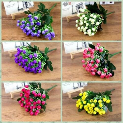 36pcs Stamen Sugar Handmade Artificial Flowers Cheap Wedding Decoration Diy Wreath Needlework Gift Box Scrapbooking Fake Flower