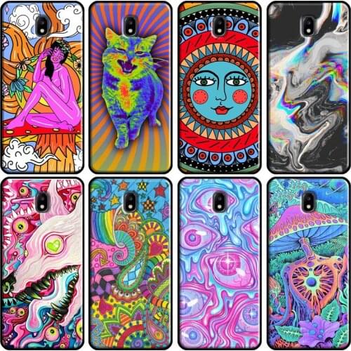 Magic Trippy Psychedelic Art Soft Case For Samsung Galaxy A3 A5 2016 J1 J3 J4 J5 J6 J7 2017 J2 Core J8 A9 A6 A8 Cover