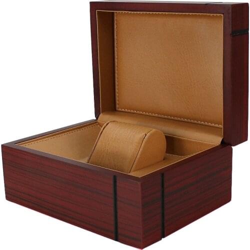 2020 New Wood PU Watches Box Storage Display Promotion Case Business Case for Brand Watches Custom Logo Wholesale Drop Shipping