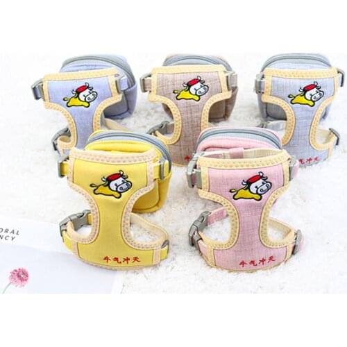 New Style Durable Traction Rope Detachable Backpack Explosion Proof Cotton Pet Dog Chest Strap for Walking Outdoors Pet Supplies