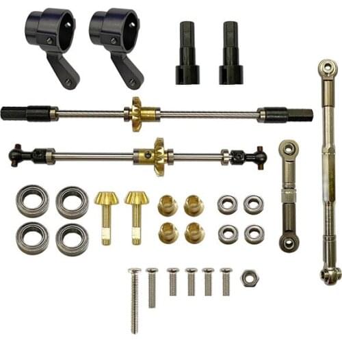 Upgrade Metal Gear Brug As Voor Wpl B14 B24 B-24 C14 C24 C-24 B16 B36 Q60 1/16 Rc Auto Onderdelen onderdelen Metalen Front Achte