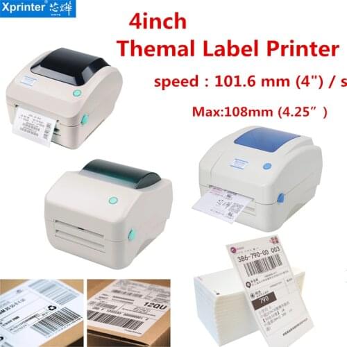 Thermal Label Printer 4*6 inches 100mm USB Interface Express ePacket Delivery Order Thermal Adhesive Label Printing Machine