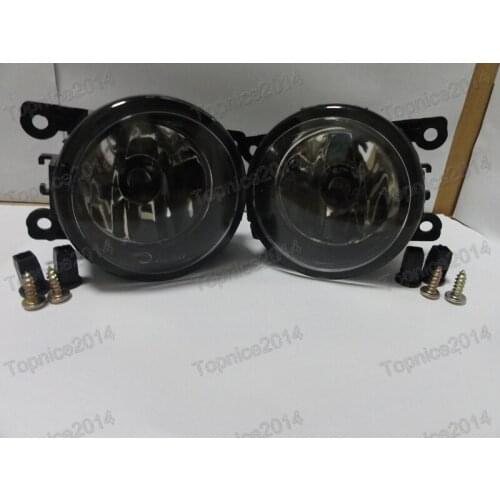 1Pair Front Bumper Fog Light With Bulbs For Mitsubishi Outlander ZG Triton ML Pajero NS NT NW L200