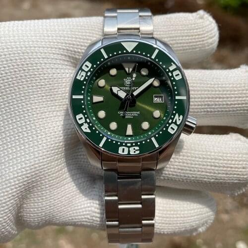 SD1971 New Arrival 2020 STEELDIVE Brand 45mm Men WristwatchBlue Ceramic Bezel BGW9 Blue Luminous Automatic NH35 Dive Watch