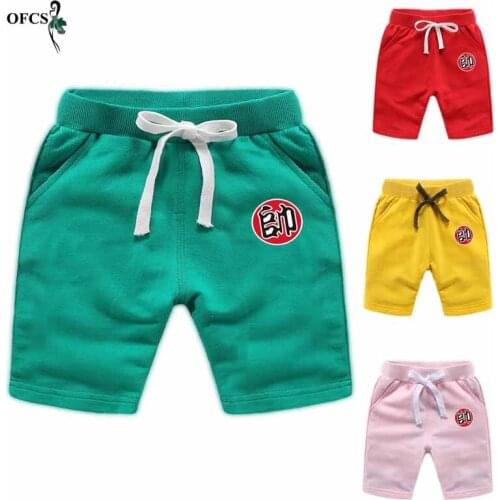 Shorts For Boy Fashion Summer Boys Shorts Breathable Linen 100% Cotton Children Knee Shorts Girls Trousers 2-12 Years Kids Pants
