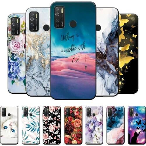 For Tecno Camon 15 Case Tecno Camon 15 Bumper Soft TPU Silicone Cover For Tecno Camon 15 Case Cool Pattern Back Cover Coque 6.6
