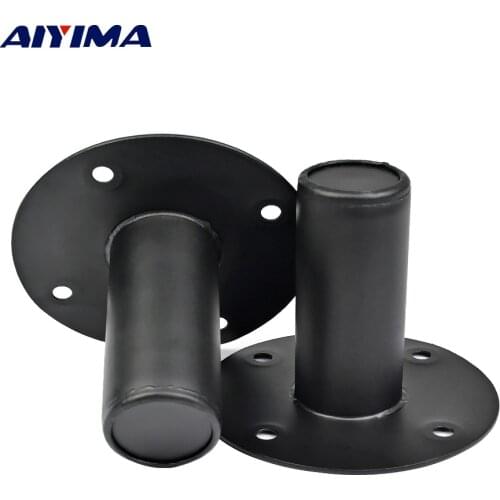 AIYIMA 2Pcs Professional Audio Speaker Stand Iron Sound Mounting Tray Base Speakers Repair Parts Accessories DIY Home Theater