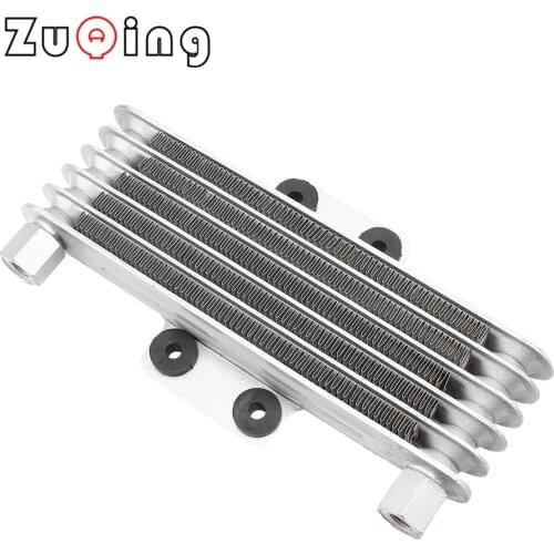 Universal Motorcycle Engine Oil Cooler Radiator Aluminum 125ml Cooling Radiators for 125CC-250CC Motorcycle Dirt Bike Pit Bike