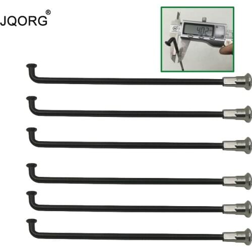 18 Pieces One Lot 8 G Diameter 4.02 mm Bike Spokes Material 304 Stainless Steel ED Black Surface J-BEND 8 K Motorcycle Spokes