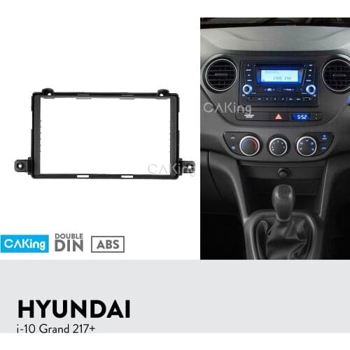 Car Fascia Radio Panel for For 2017+ HYUNDAI i-10 i10 Grand Dash Kit Install Facia Plate Console Bezel Adapter Cover Trim