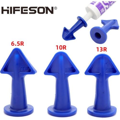 HIFESON 3 Pcs/Set Durable Floor Clean Eco-friendly Caulking Construction Home Accessories Sealant Tool Rubber Trowel Nozzle