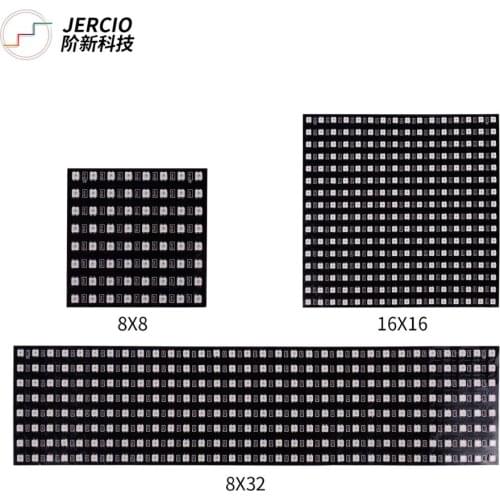 JERCIO XT1505 Like WS2812b SMD3535 8*8/8*32/16*16 LED Individually Addressable DC5V LED Pixels Panels