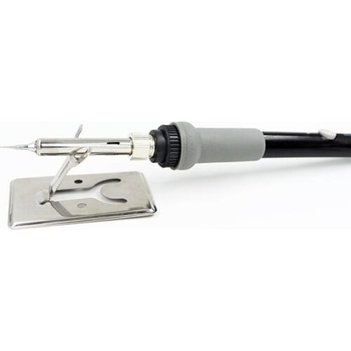 Timostention soldering iron bracket metal Y-shaped welding rack special shelf compact and portable with sponge