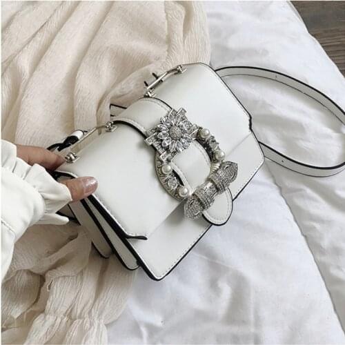 Fashion Designer Famous Bags For Women Designer Diamond Lock Bags Quality PU Leather Women Handbags Elegant Lady Shoulder bags