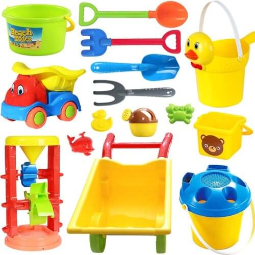 Beach toys for Kids beach game toys play water toys Sandbox Set Kit Summer Toys for Beach Play Sand Water Play Cart