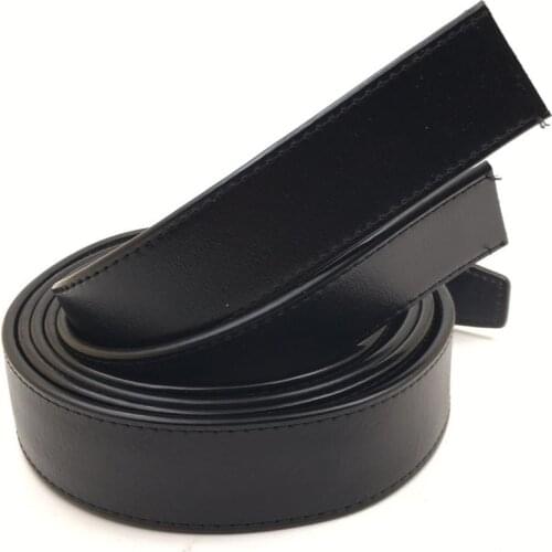 Men No Buckle Belt Body Strap Cowhide Belt Body Headless Belt Waist Belt Youth Width 3.5cm Strips