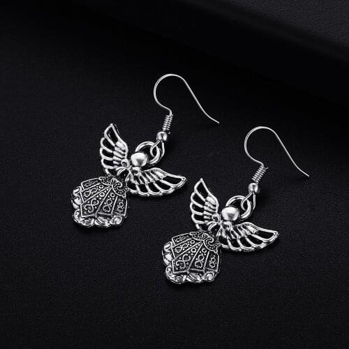 Trendy Vintage God Shape Dangle Earrings for Women Girl Retro Drop Earrings Cute Small Object Earring Jewelry Bijoux