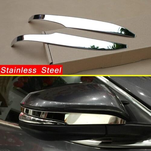 Steel Rear Side Rearview Mirror Protect Cover Trim Fit For Toyota Highlander Kluger 2014 2015 2016 2017 2018 2019 Accessories