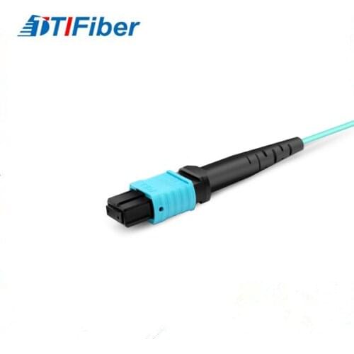 High quality 12 core MPO- MPO patch cords om3 fibre optic MPO cable
