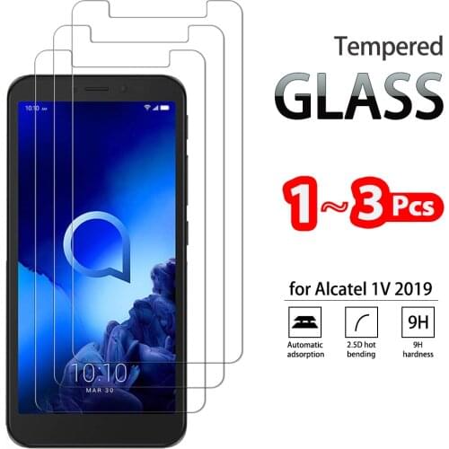 1-3 Pcs Full Tempered Glass For Alcatel 1C 1X 3L 3X 3C 2019 for Alcatel 1B 1S 1SE 1A 1V 3X 2020 Screen Protector tempered glass